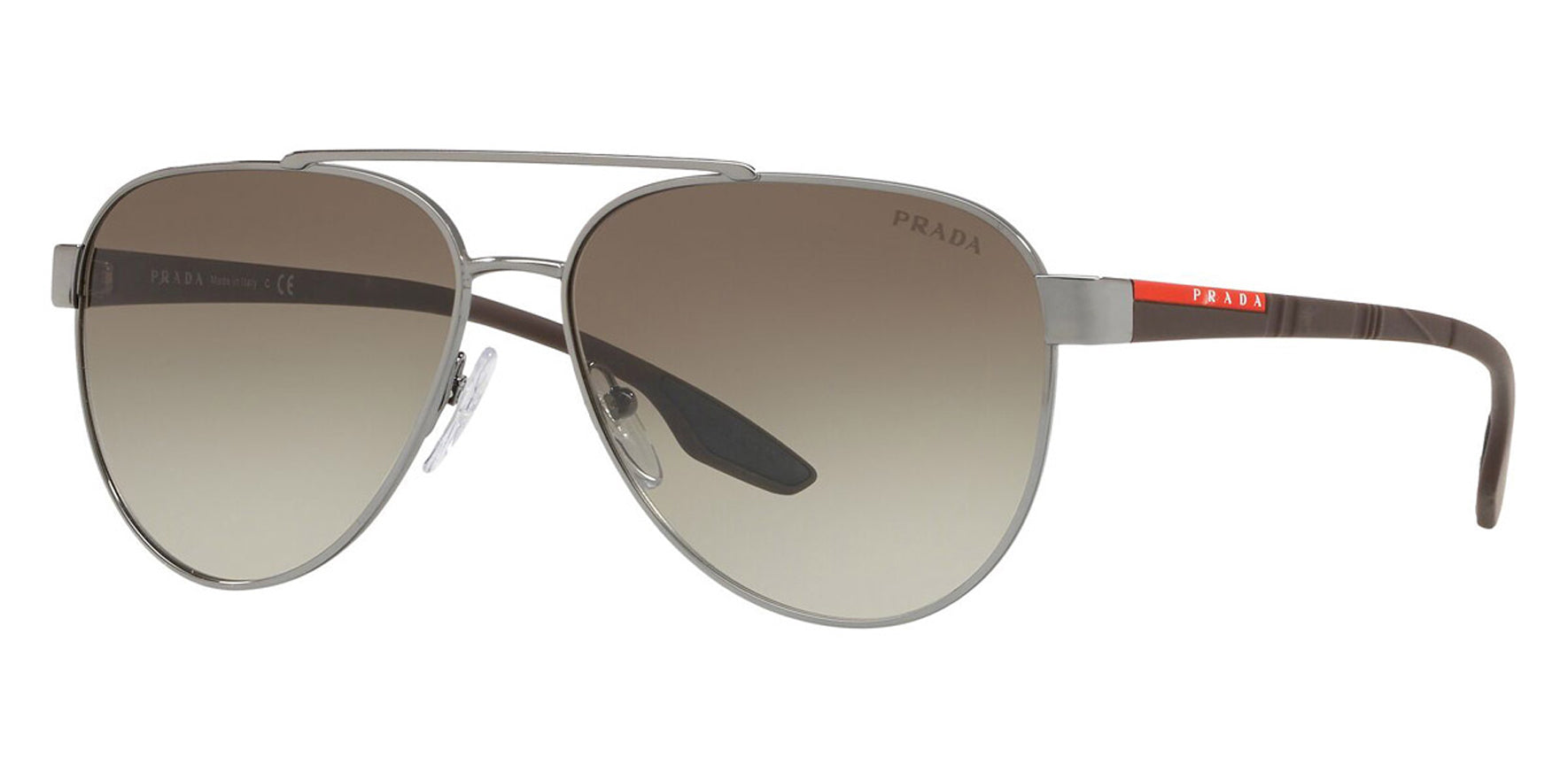 Prada Linea Rossa Gunmetal Aviator - Eyedictive