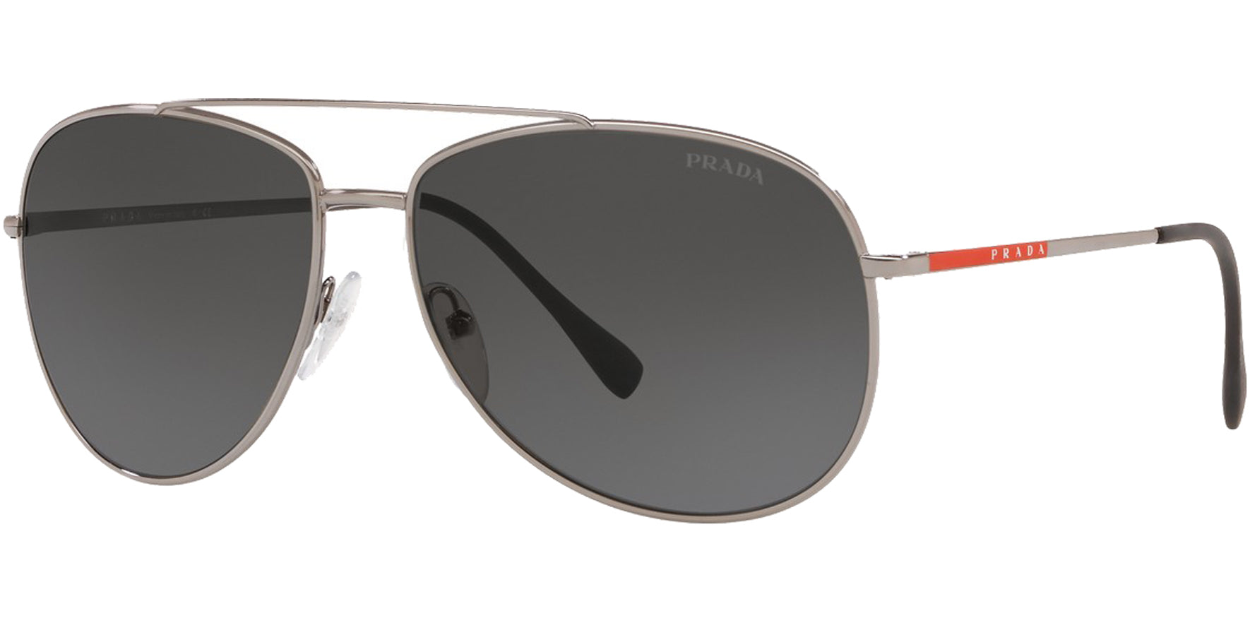 Prada Linea Rossa Gunmetal Aviator - Eyedictive