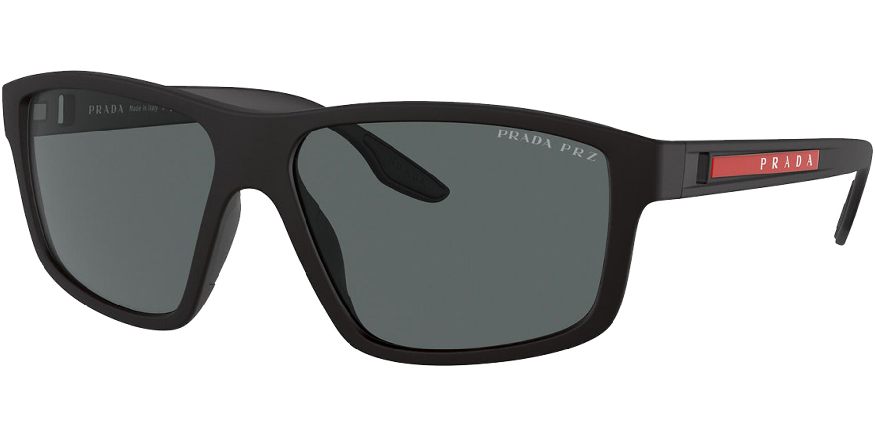 Prada Linea Rossa Polarized Rubber Square - Eyedictive