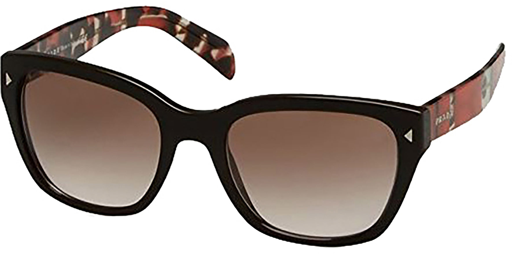 Prada Brown Oversize w/ Translucent Orange - Eyedictive