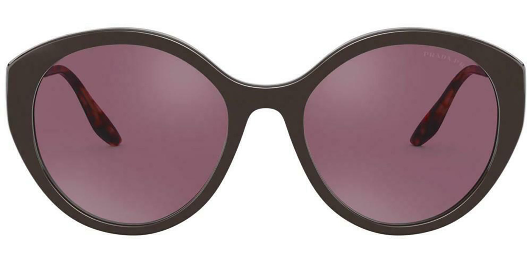 Prada Polarized Brown Oval Butterfly w/ Pink Lens - Eyedictive