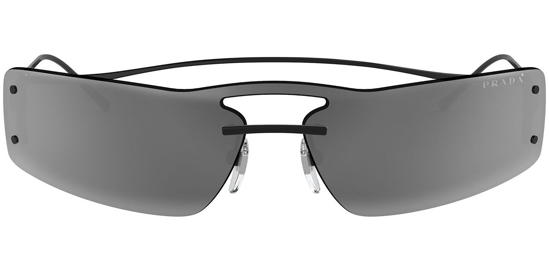 Prada Rectangular Rimless Shield - Eyedictive