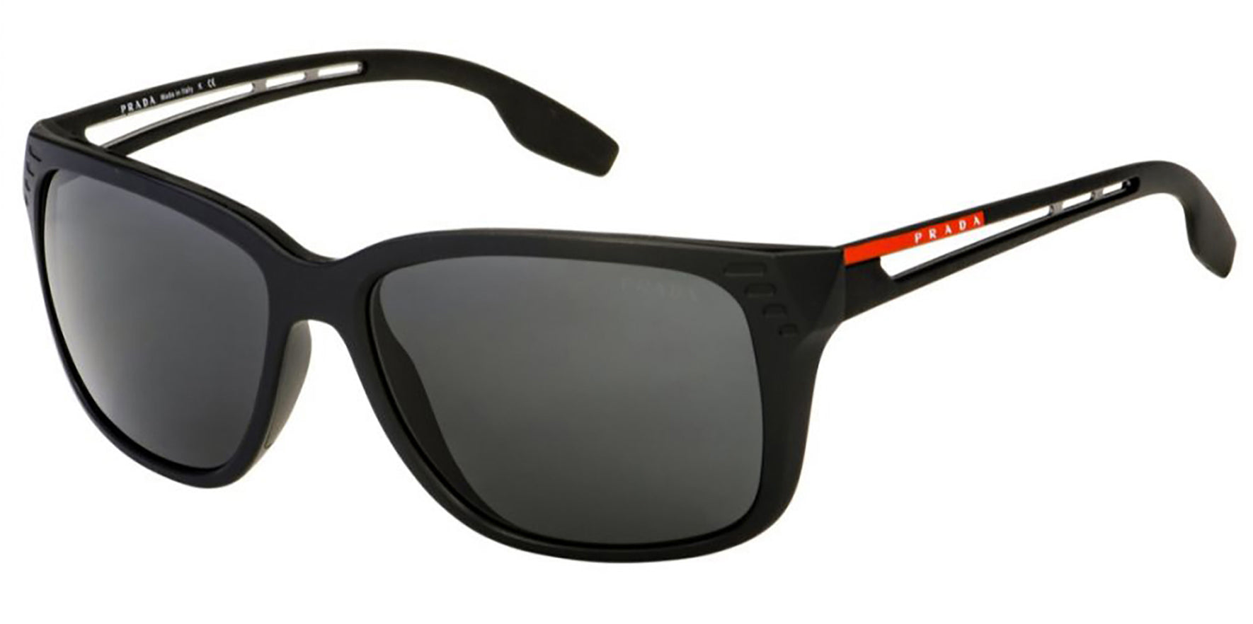 Prada Linea Rossa Matte Black Square Sport - Eyedictive