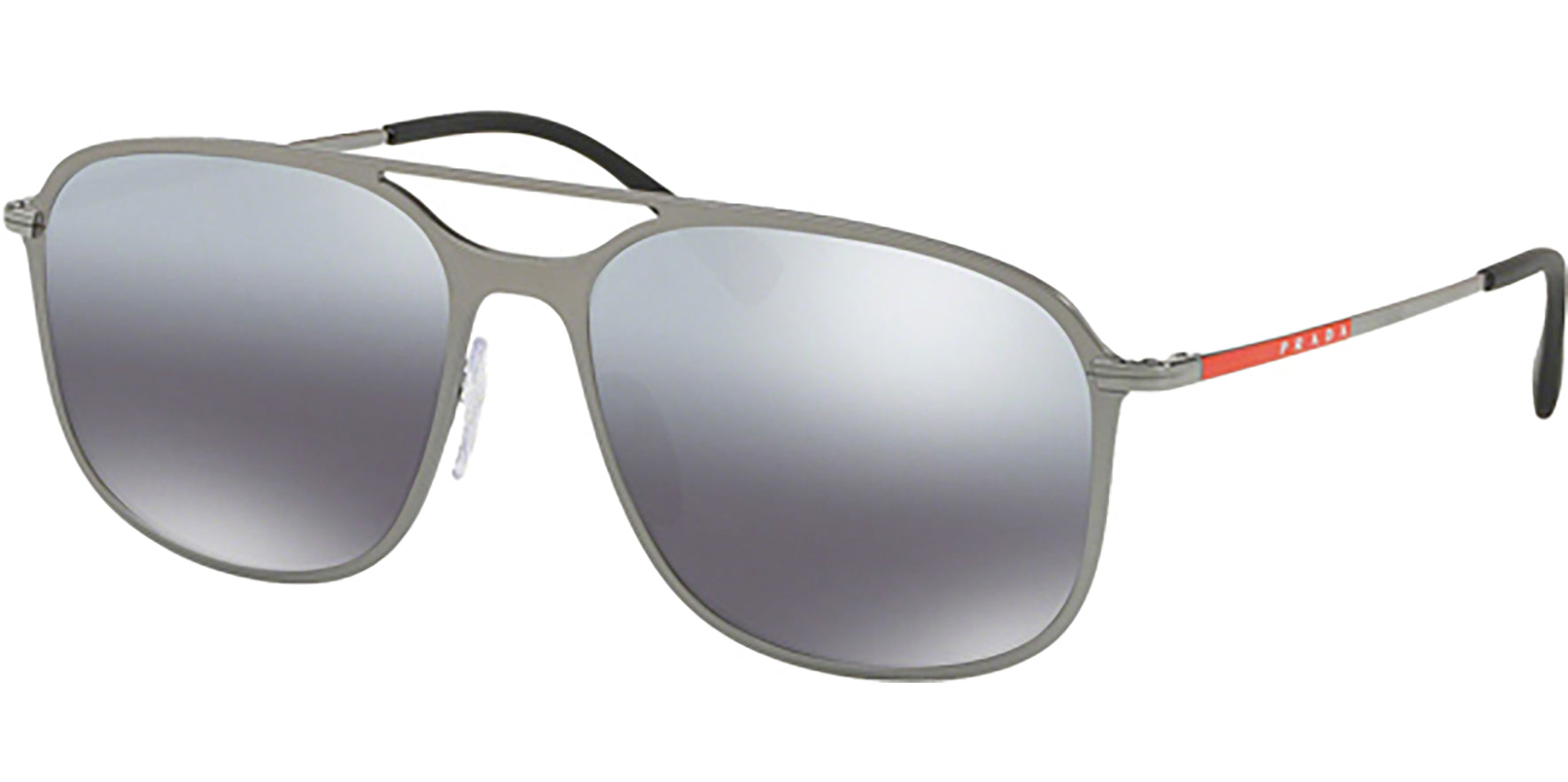 Prada Linea Rossa Polarized Matte Gunmetal Pilot - Eyedictive