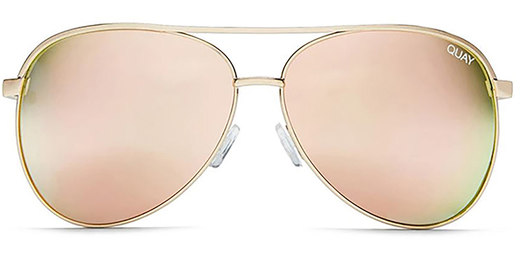 Quay Australia Vivienne Gold-Tone Oversize Aviator - Eyedictive