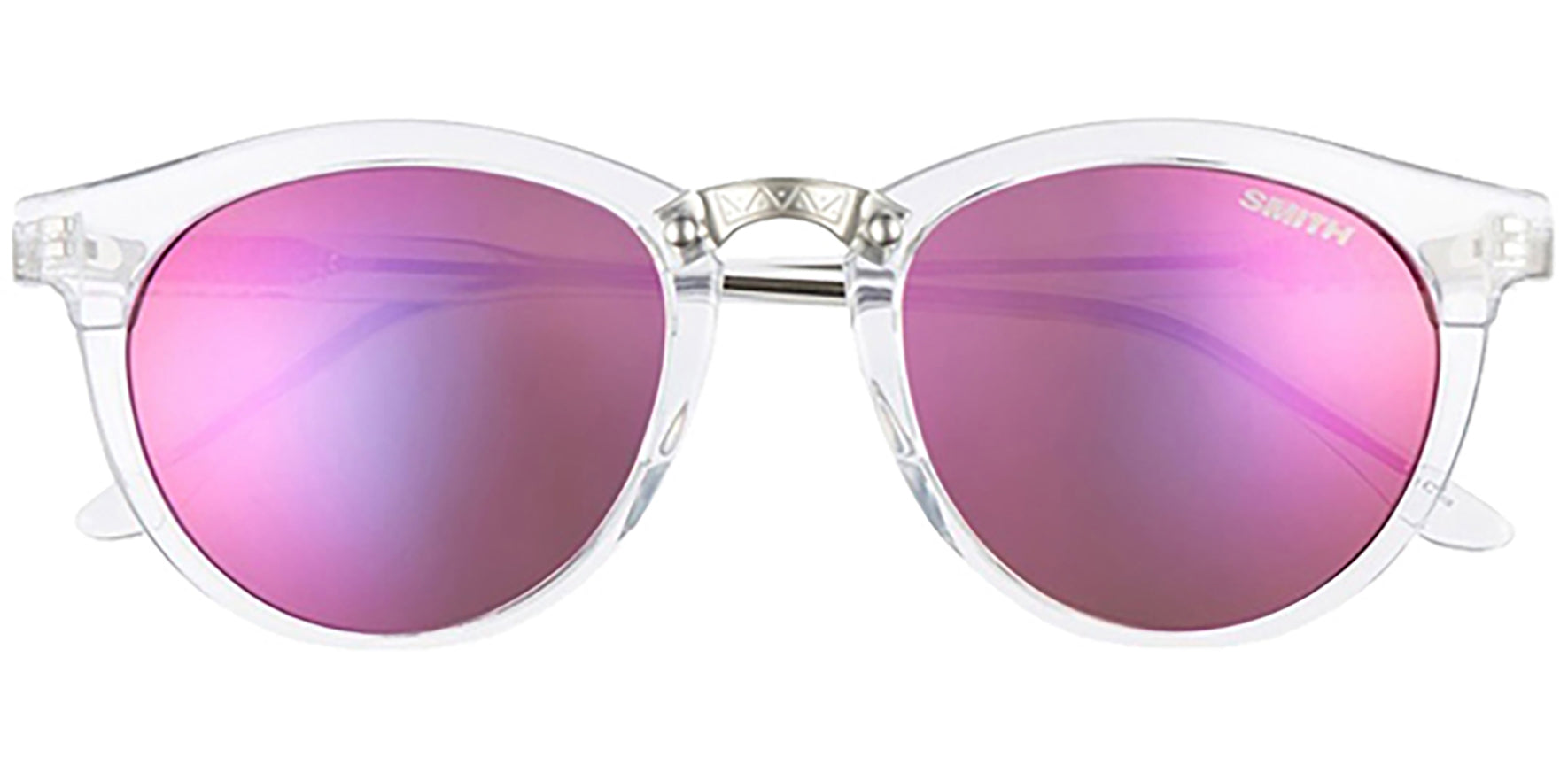 Smith Optics Questa Crystal Round w/ Pink Mirror Lens - Eyedictive