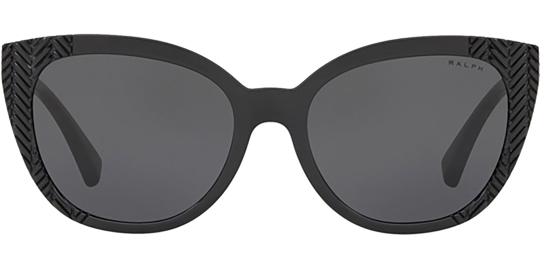 Ralph by Ralph Lauren Black Round Cat-Eye - Eyedictive