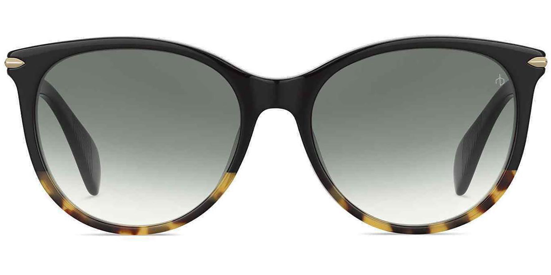 Rag & Bone Black/Havana Rounded Cat Eye w/ Gradient Lens - Eyedictive