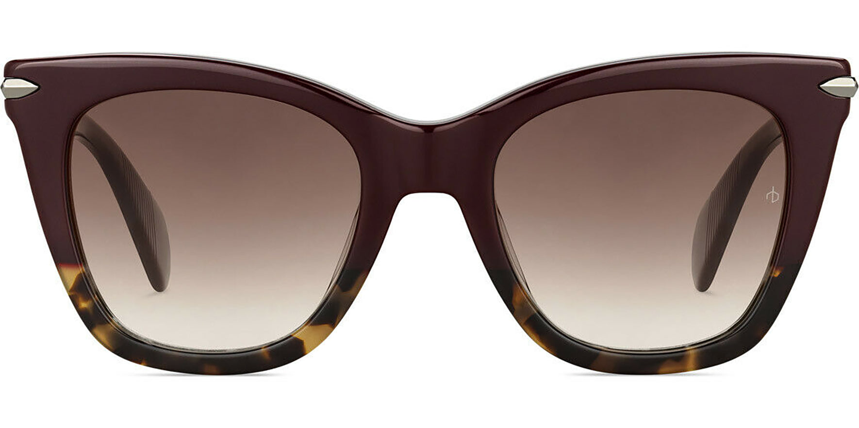 Rag & Bone Burgundy/Havana Oversize Cat Eye w/ Gradient Lens - Eyedictive