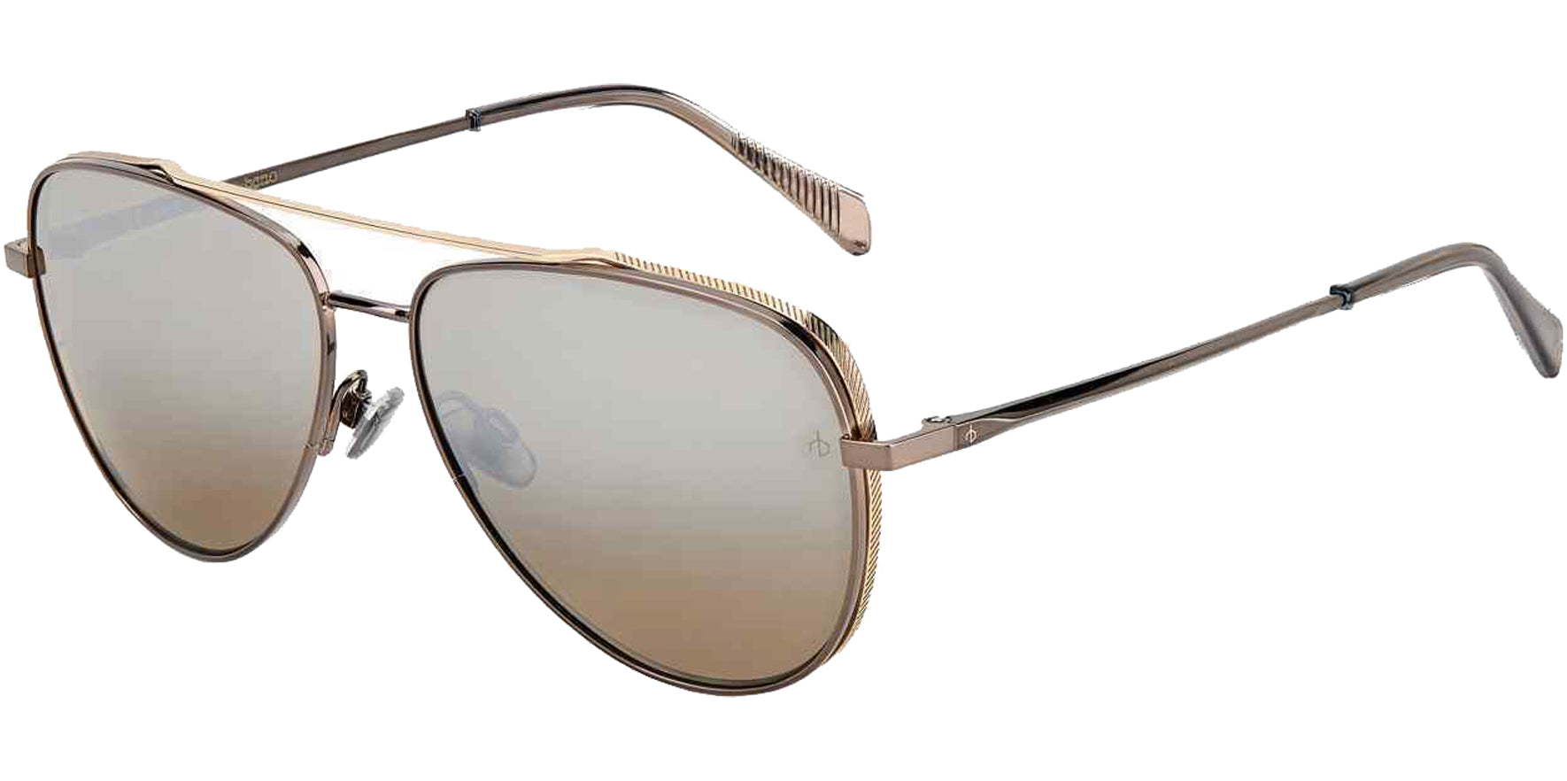 Rag & Bone Grey/Gold Titanium Aviator - Eyedictive