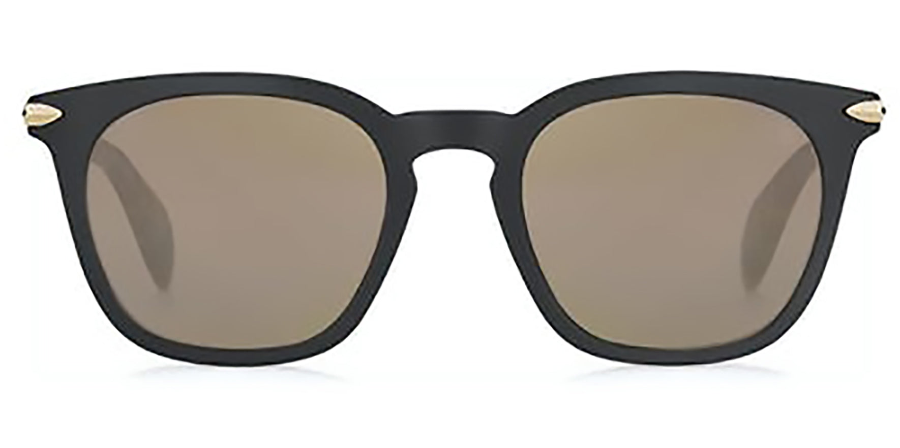 Rag & Bone Matte Black/Havana Soft Square w/ Mirror Lens - Eyedictive