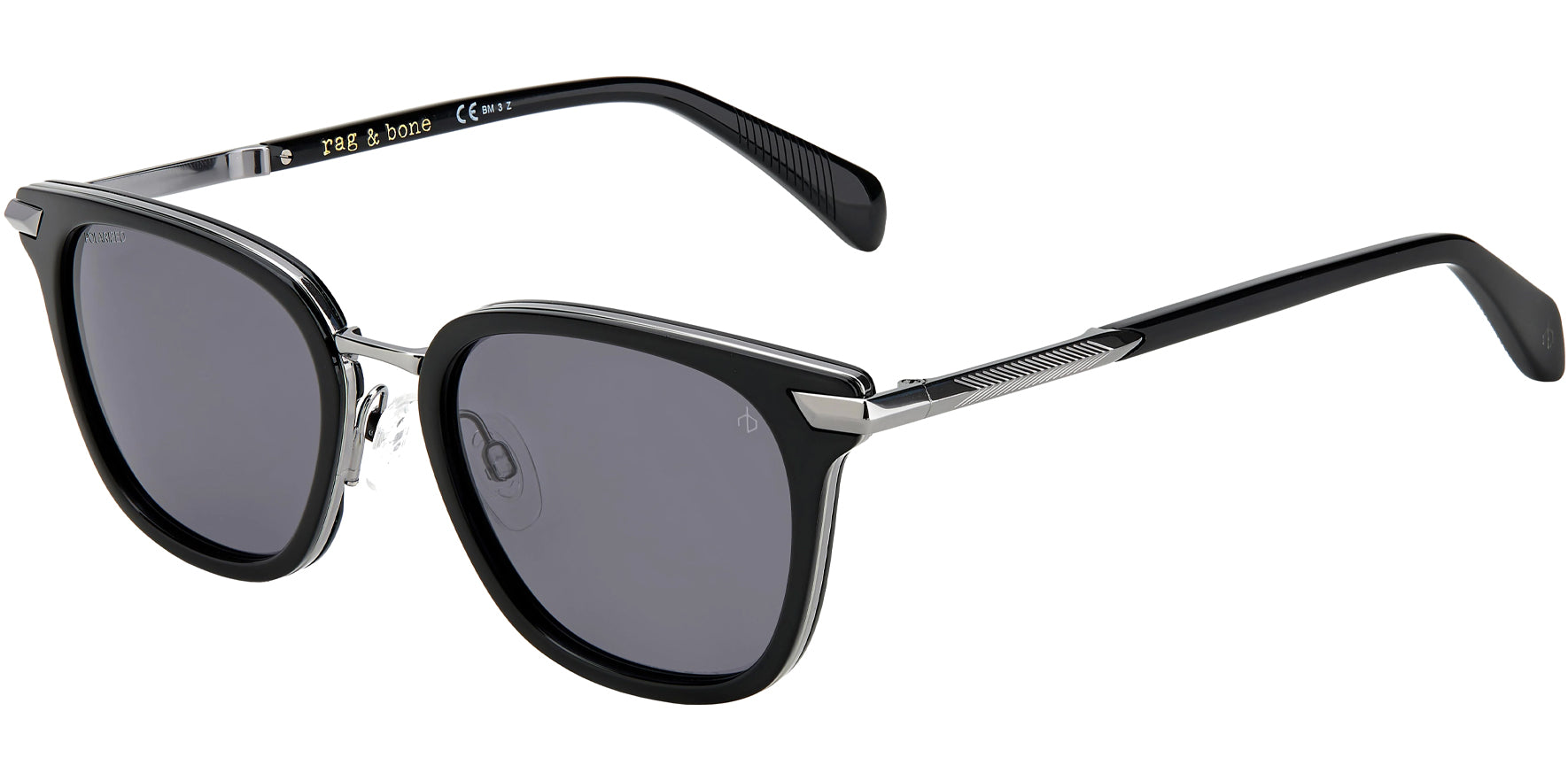 Rag & Bone Polarized Black Soft Square - Eyedictive