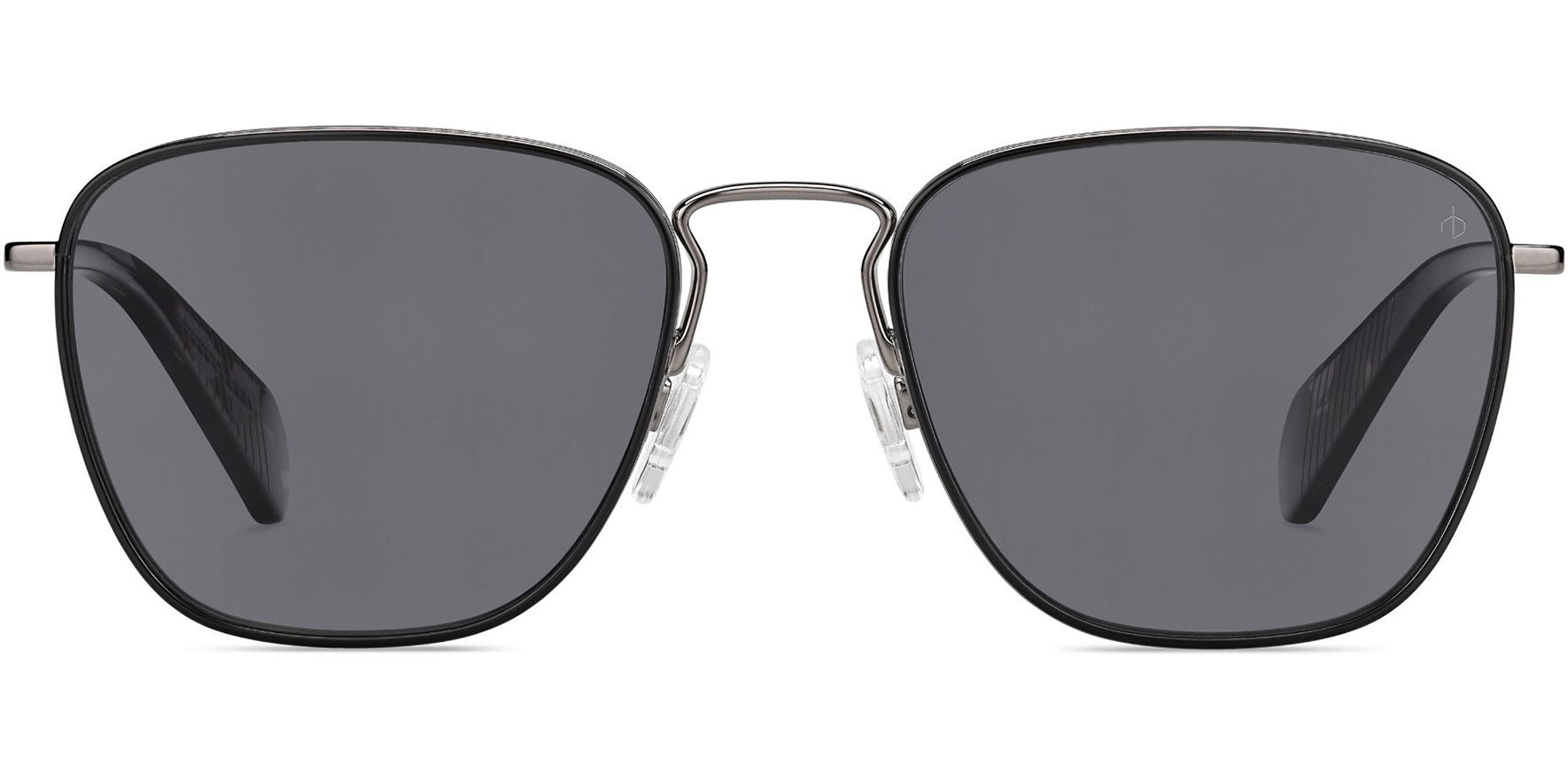 Rag & Bone Polarized Black/Dark Ruthenium Square - Eyedictive