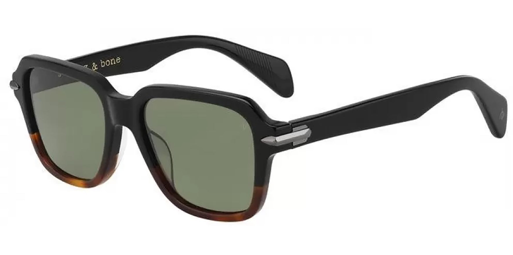 Rag & Bone Polarized Black/Havana Square - Eyedictive