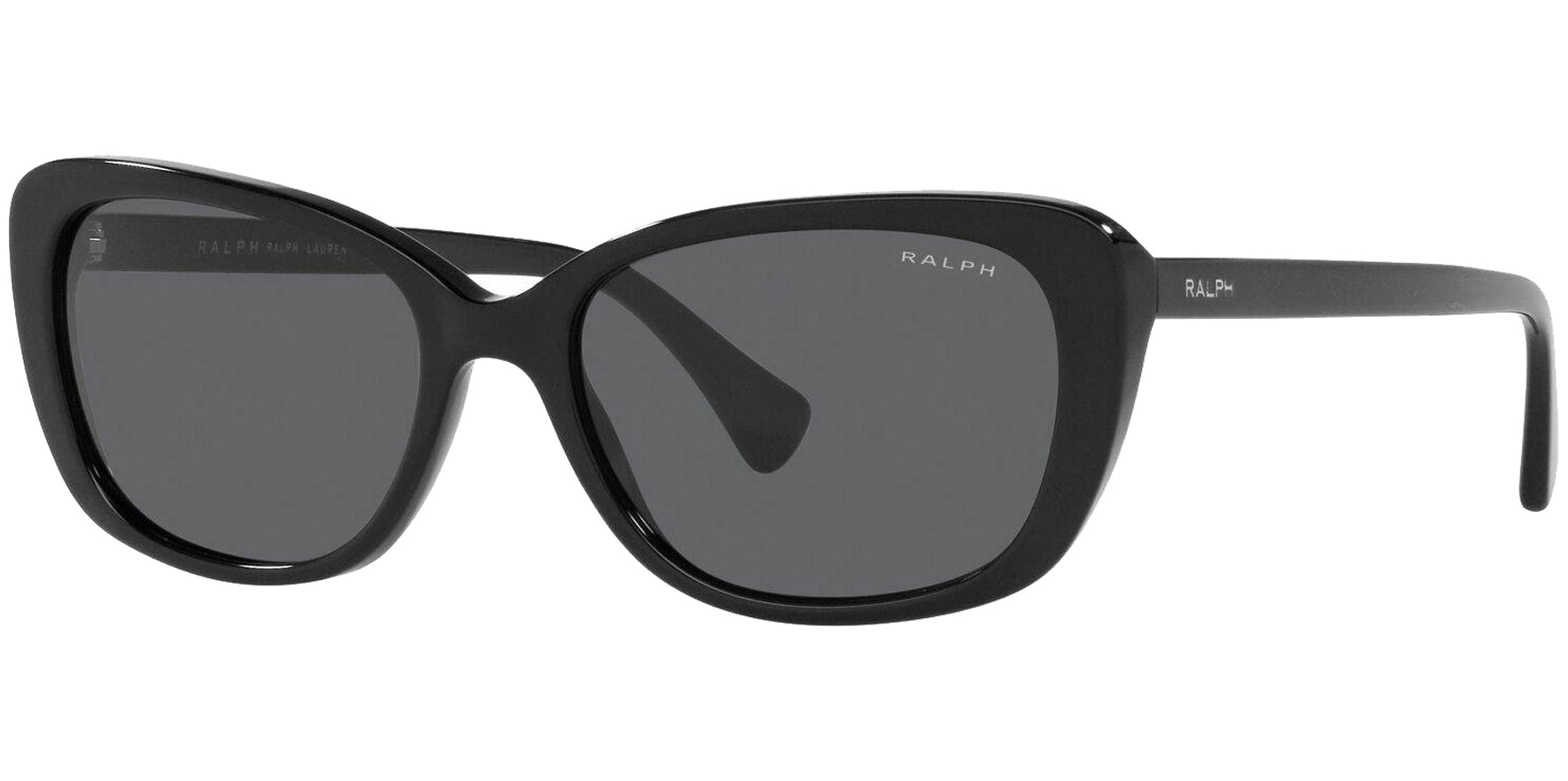 Ralph By Ralph Lauren Shiny Black Rectangular Cat Eye - Eyedictive