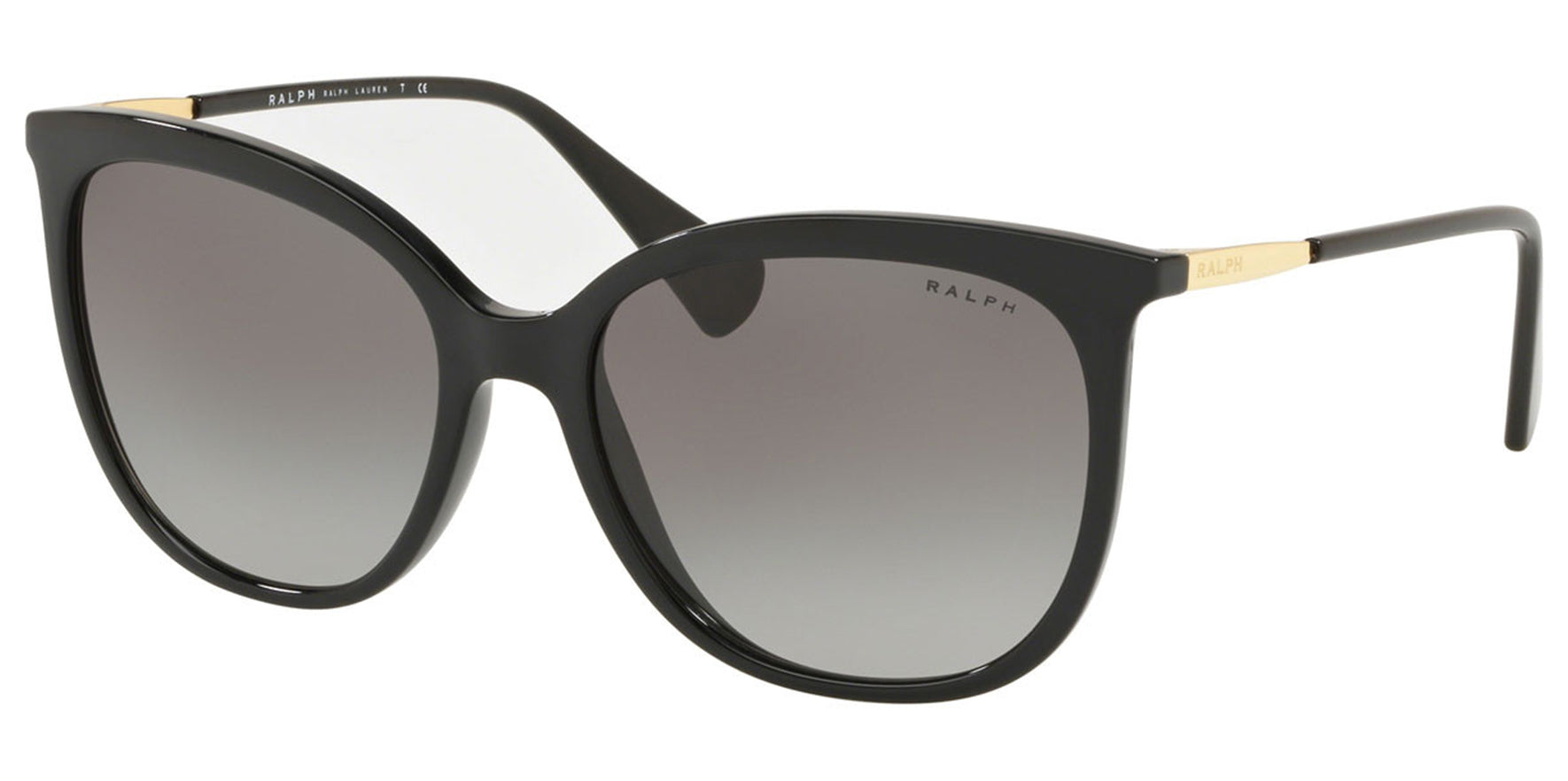 Ralph By Ralph Lauren Shiny Black Rounded Cat Eye - Eyedictive