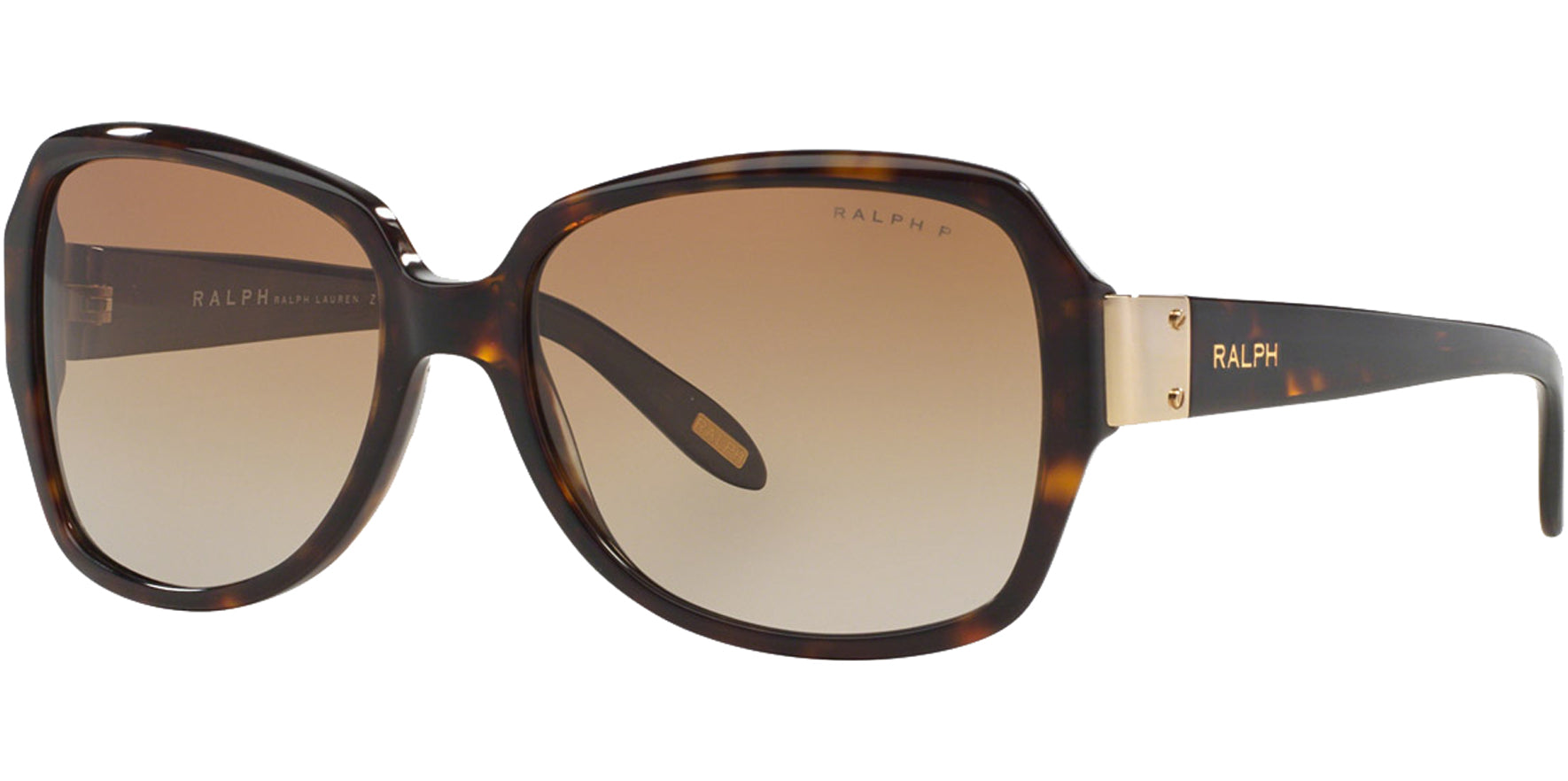 Ralph Lauren Polarized Shiny Dark Havana Squared Butterfly - Eyedictive