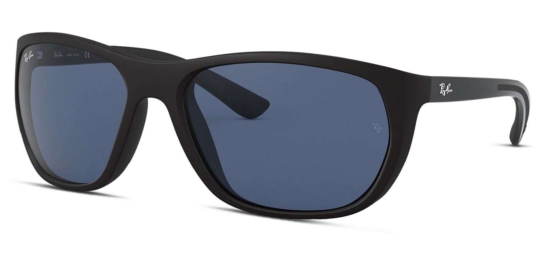 Ray-Ban Black Square Sport w/ Blue Lens - Eyedictive