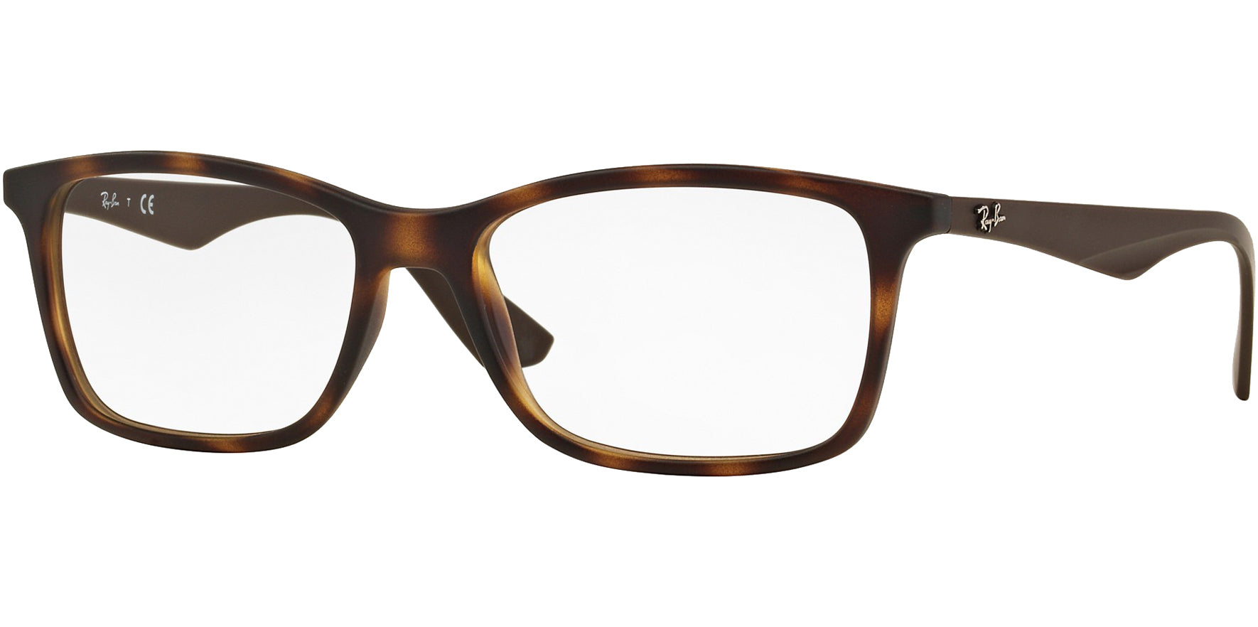 Ray-Ban Matte Havana Soft Square Eyeglass Frames - Eyedictive