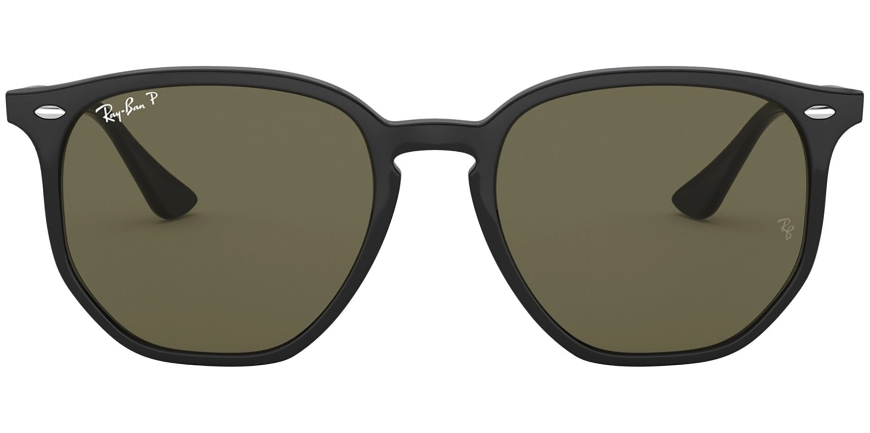 Ray-Ban Polarized Black Geometric Round - Eyedictive