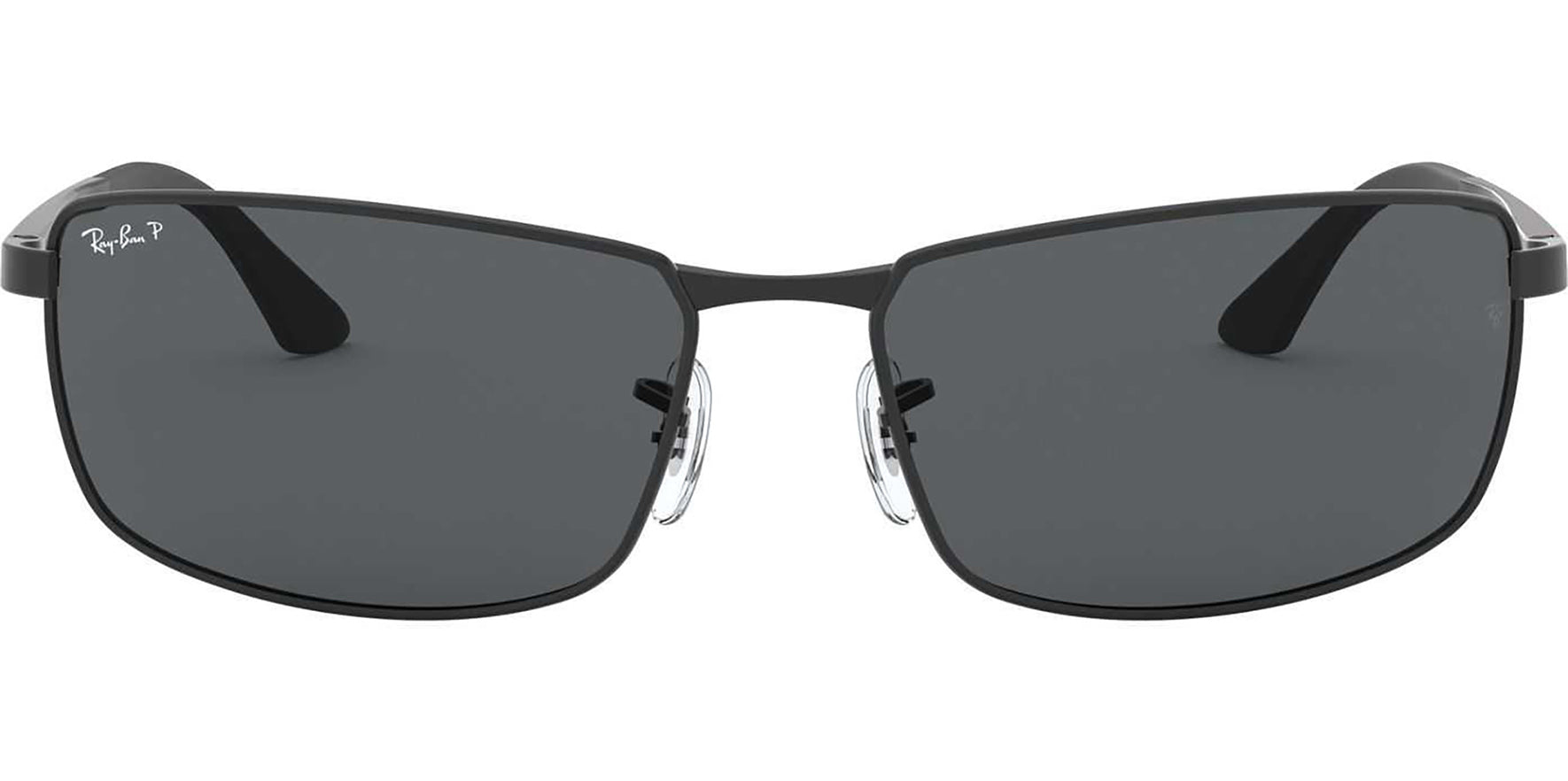 Ray-Ban Polarized Classic Black Rectangle w/ Grey Lens - Eyedictive