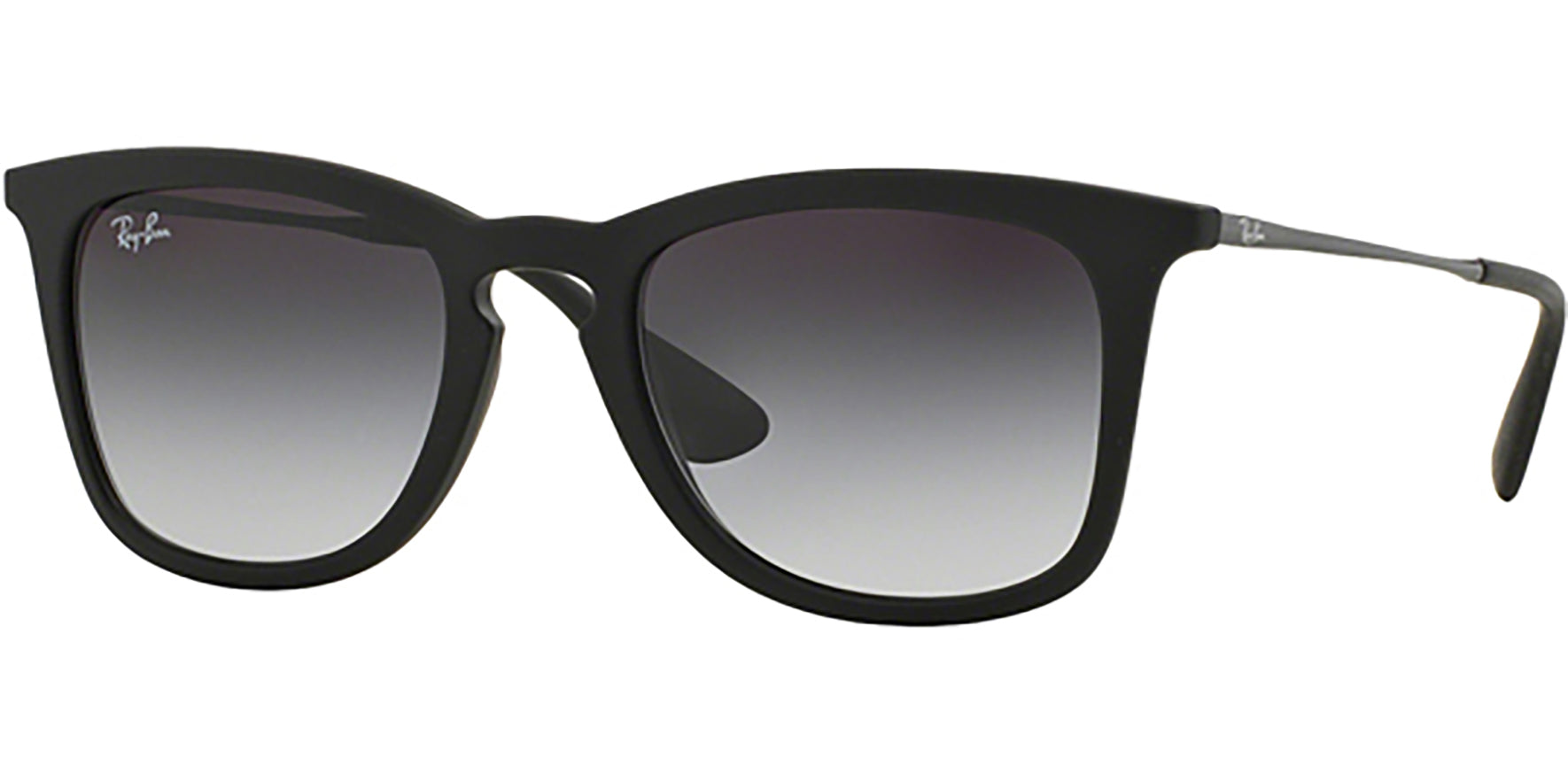 Ray-Ban Matte Black Square w/ Gradient Lens - Eyedictive