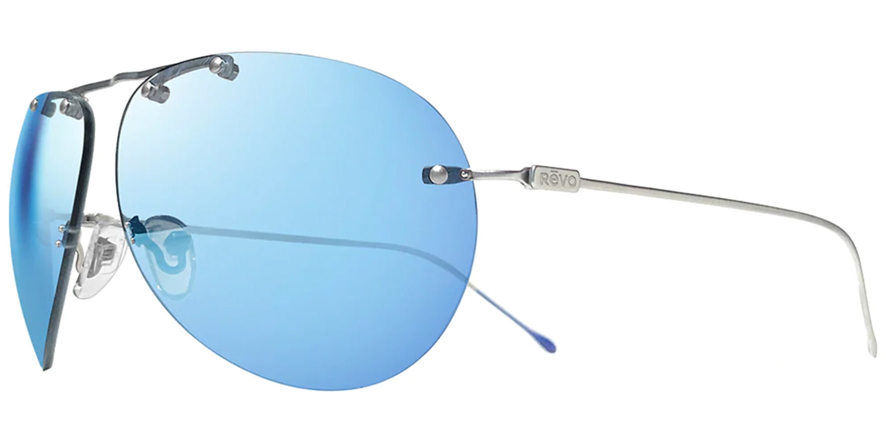 Revo Air 2 Polarized Photochromic Titanium Rimless Aviator - Eyedictive