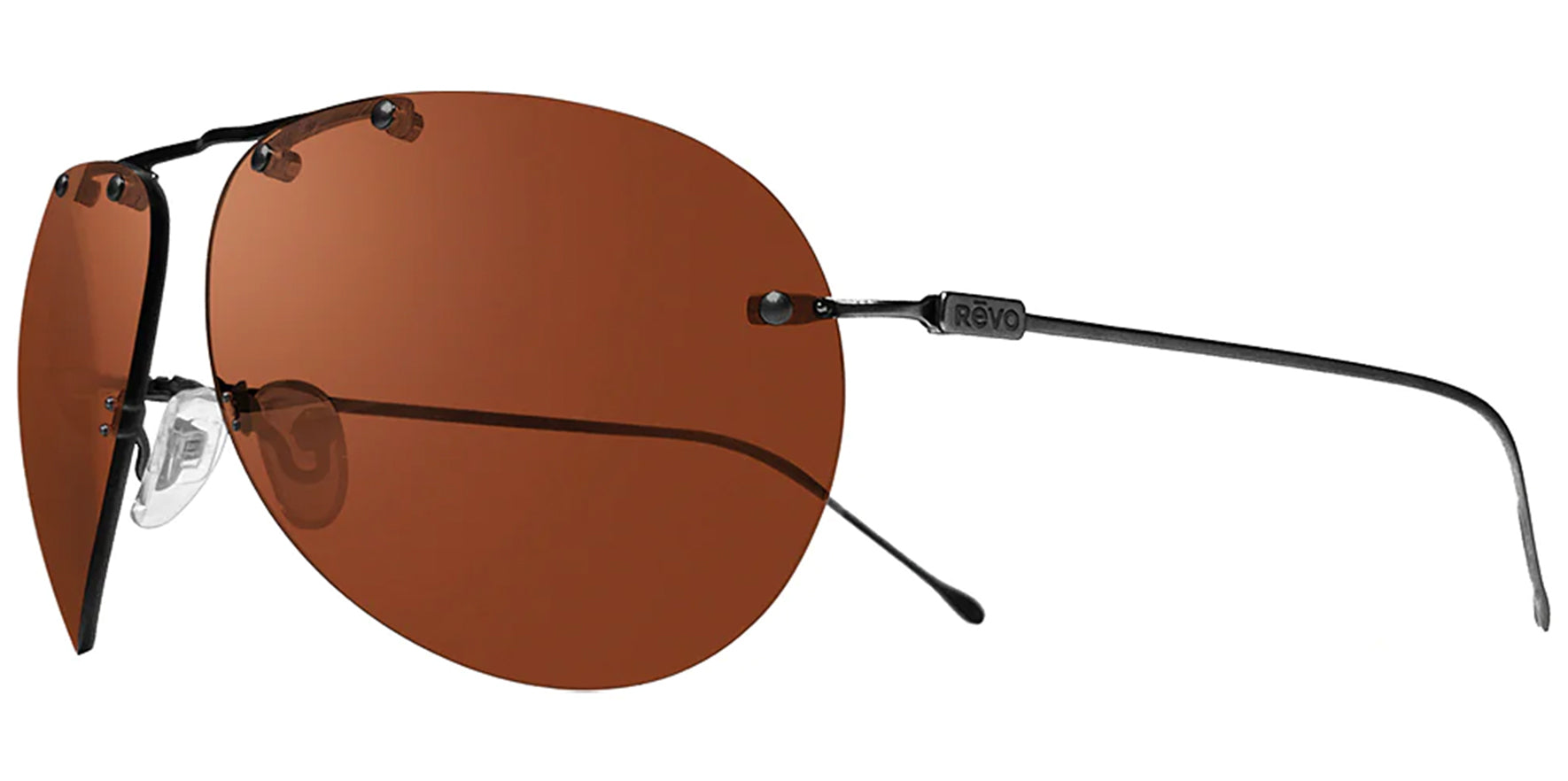 Revo Air 2 Polarized Ultra-Lightweight Titanium Rimless Aviator - Eyedictive