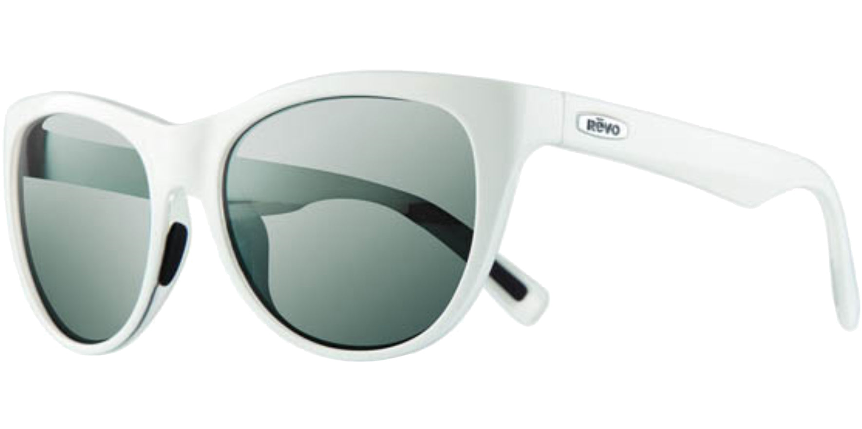 Revo Barclay Polarized White Cat Eye w/Mirrored Lens - Eyedictive