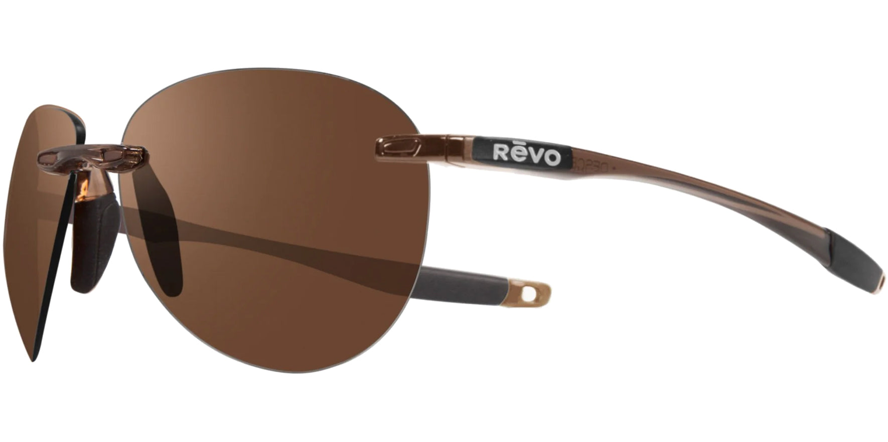 Revo Descend A Polarized Rimless Aviator - Eyedictive