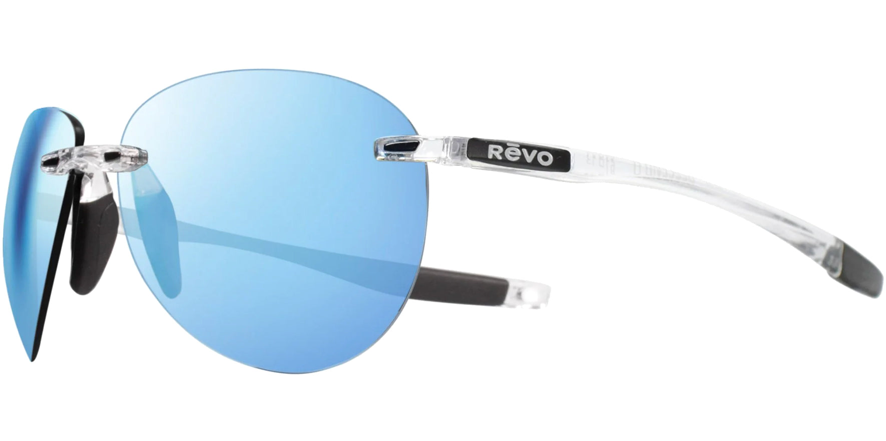 Revo Descend A Polarized Rimless Aviator - Eyedictive