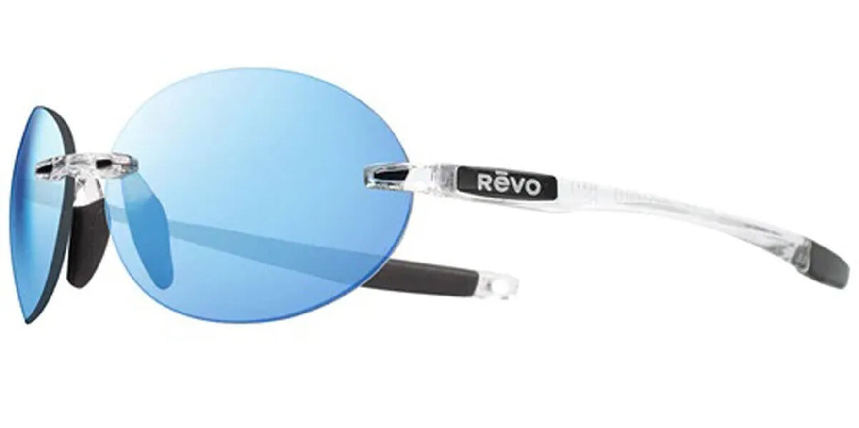 Revo Descend O Polarized Rimless Oval - Eyedictive