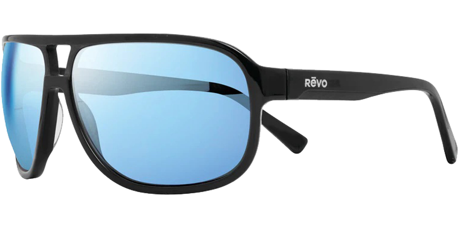 Revo Hank Polarized Eco-Friendly Black Navigator w/ Mirror Lens - Eyedictive