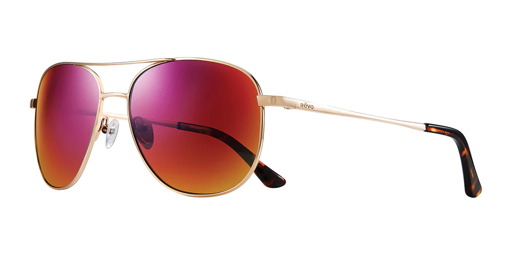 Revo Maxie Polarized Gold-Tone Aviator - Eyedictive