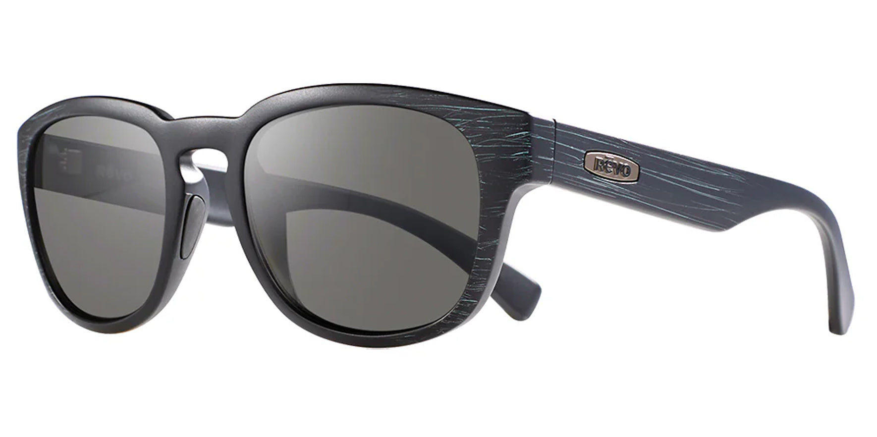 Revo Zinger Polarized Matte Black Scratch Soft Square