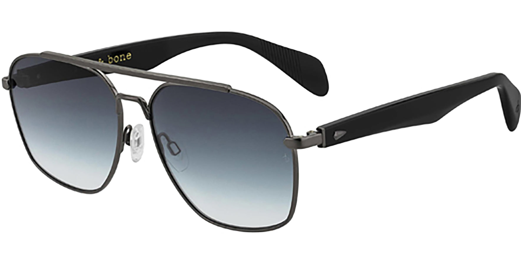 Rag & Bone Dark Ruthenium Navigator w/ Gradient Lens - Eyedictive