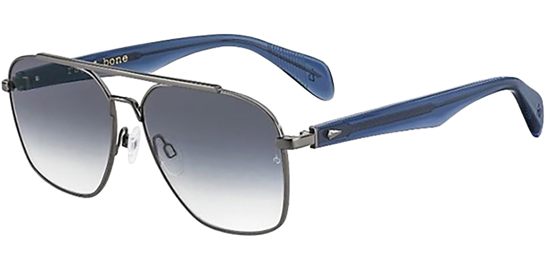 Rag & Bone Ruthenium Navigator w/ Gradient Lens - Eyedictive