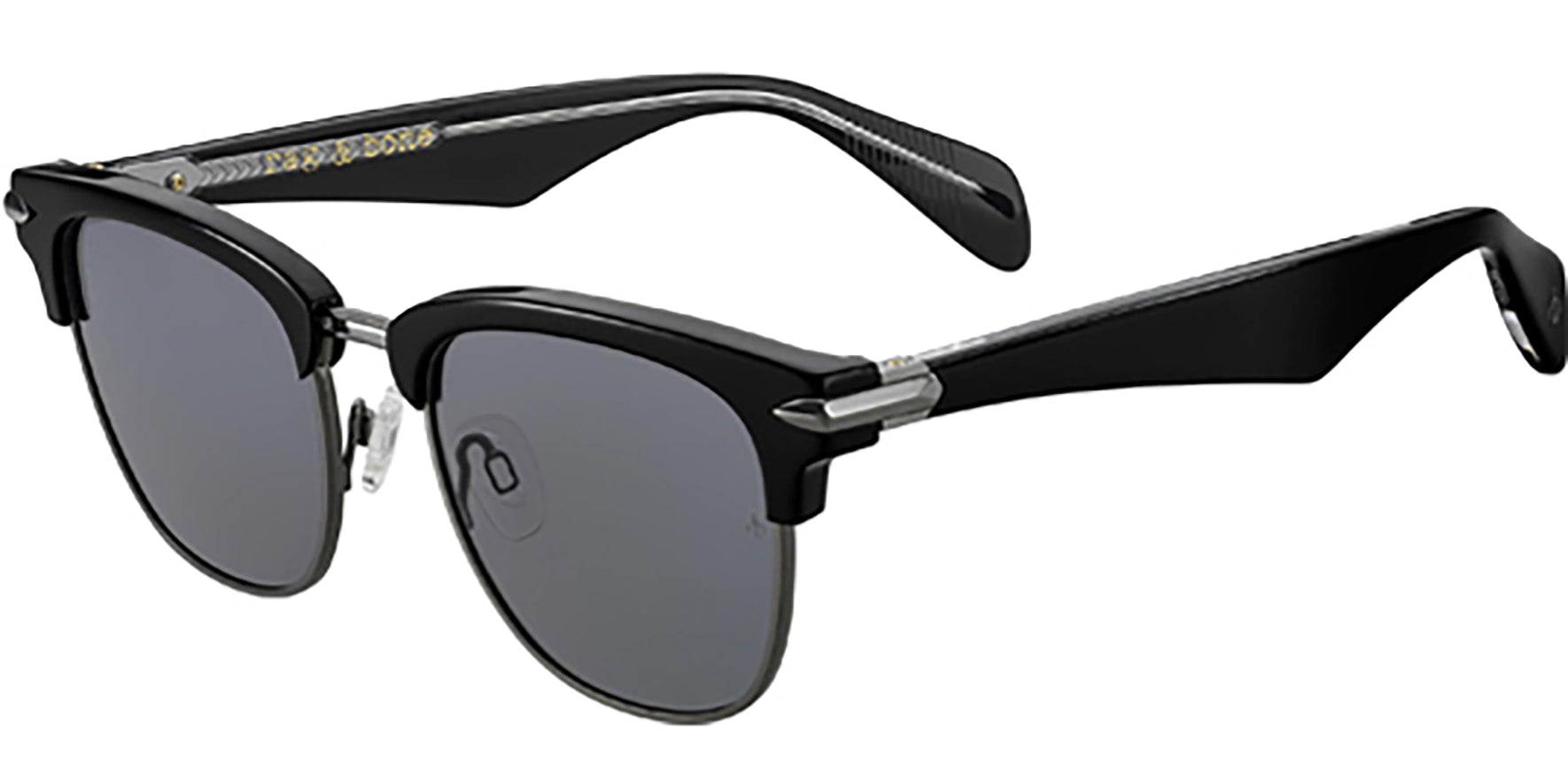 Rag & Bone Polarized Black/Ruthenium Brow-Line - Eyedictive