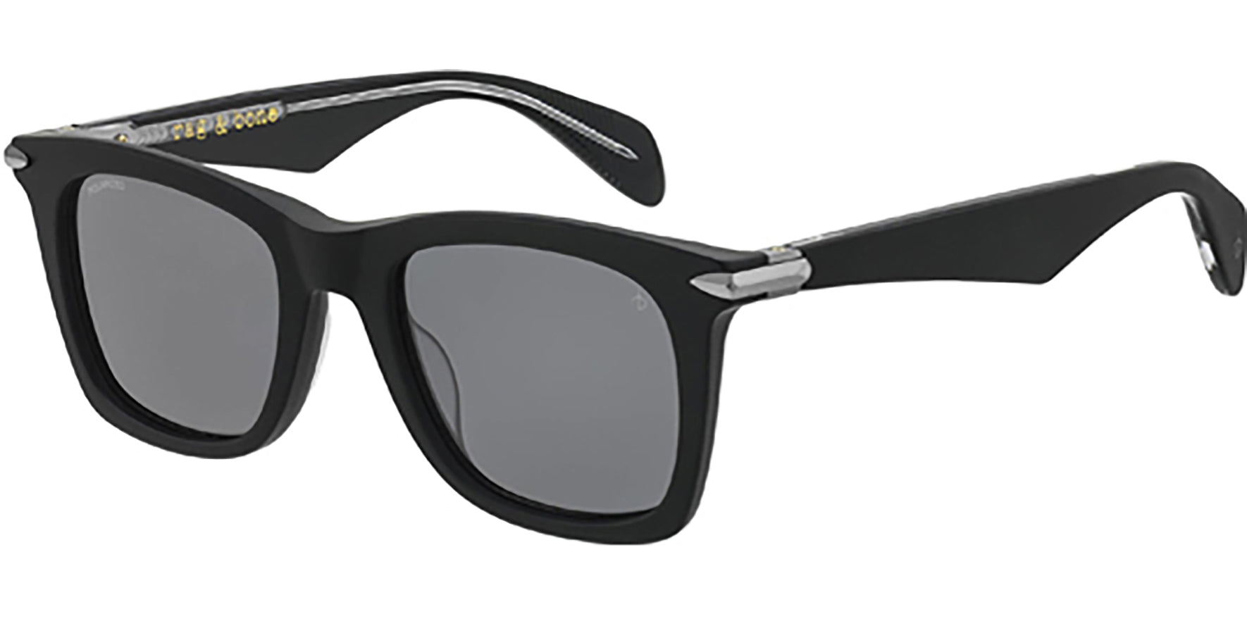 Rag & Bone Polarized Matte Black Square Classic - Eyedictive