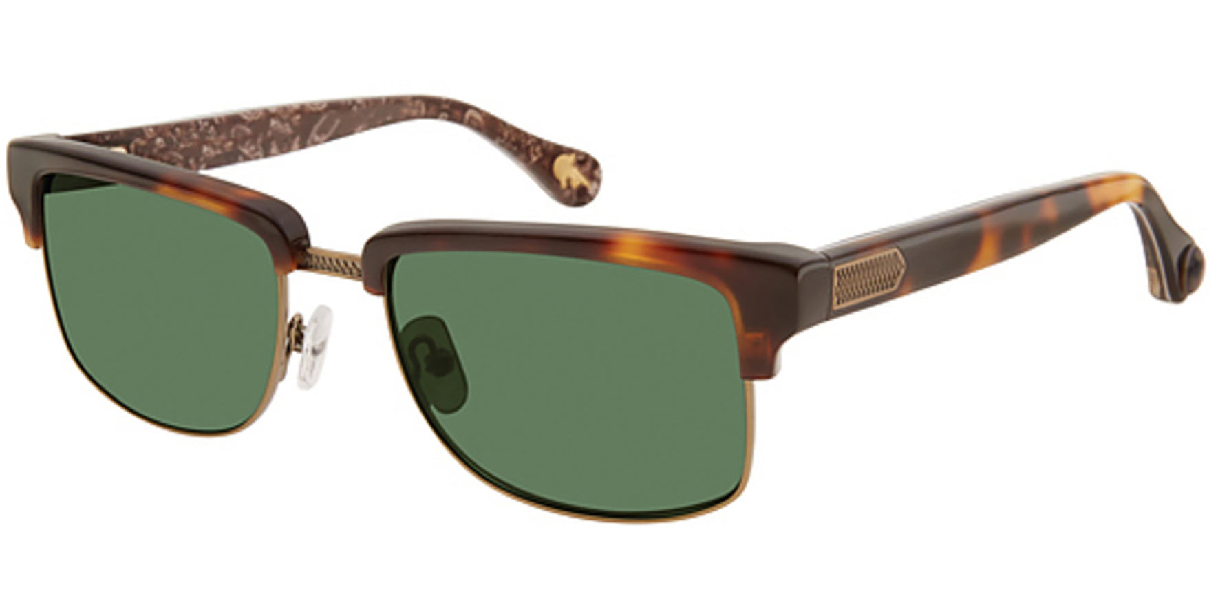 Robert Graham Clarence Polarized Tortoise Square Brow-Line - Eyedictive