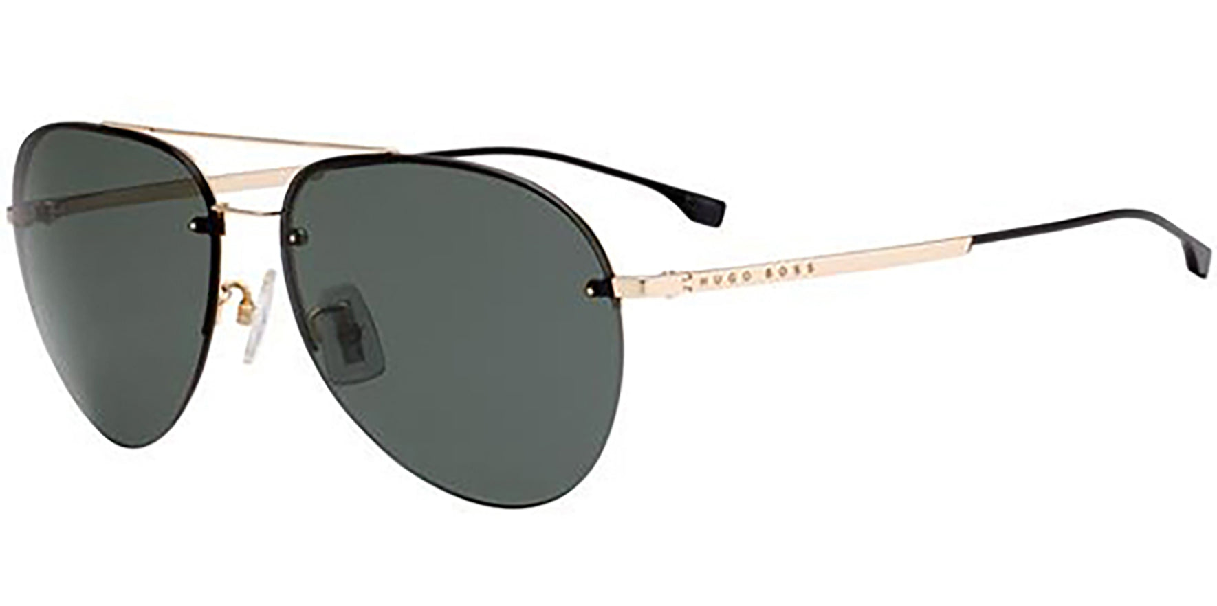 Hugo Boss Titanium Semi-Rimless Aviator - Eyedictive