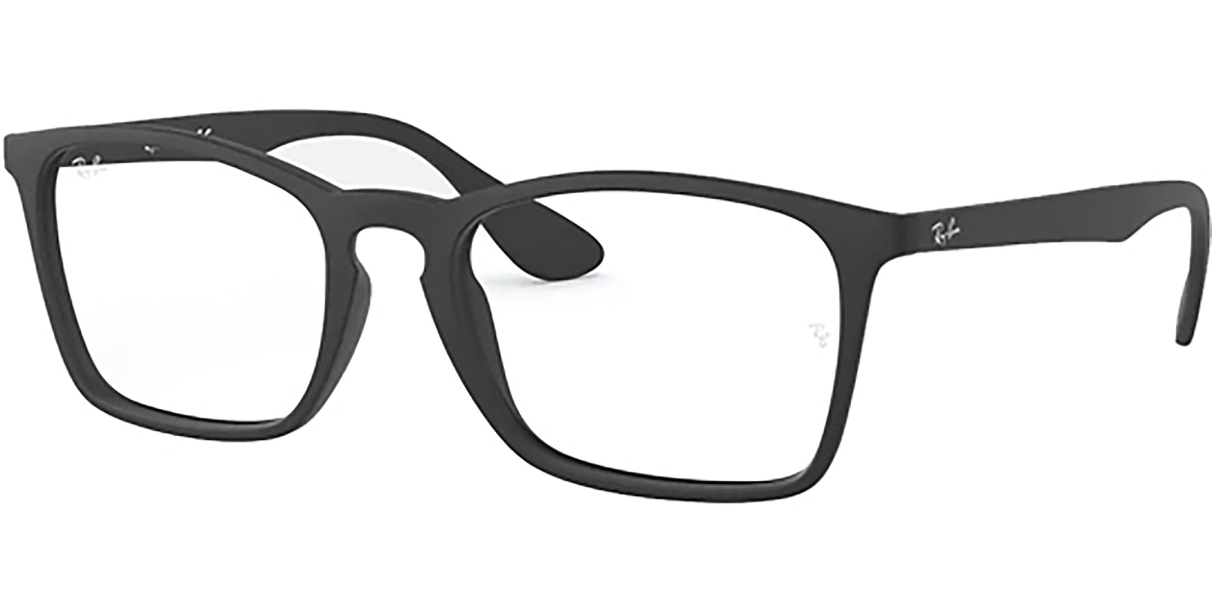 Ray-Ban Chris Matte Black Square Eyeglass Frames - Eyedictive