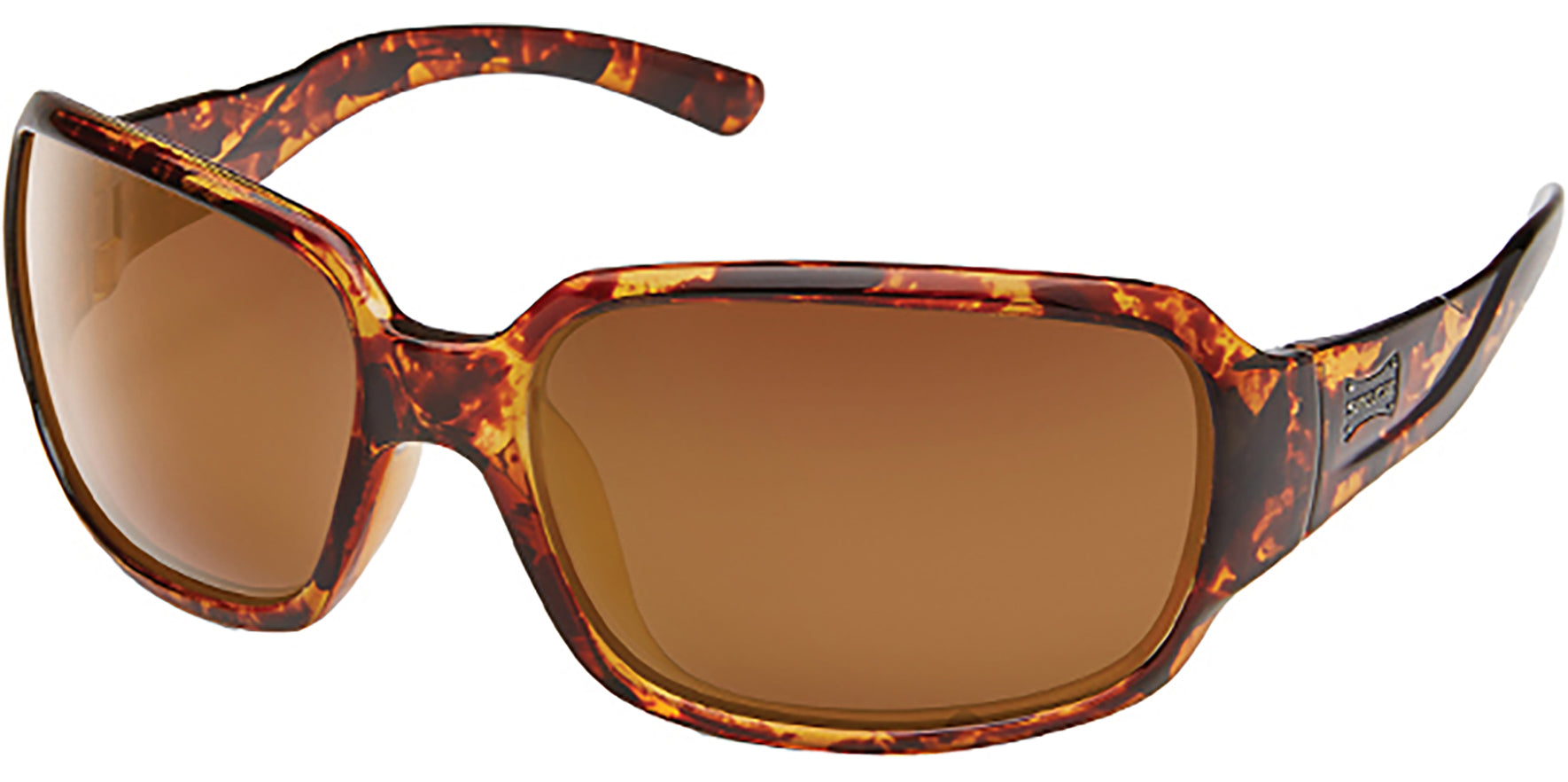 Suncloud Laurel Polarized Tortoise Square Wrap - Eyedictive