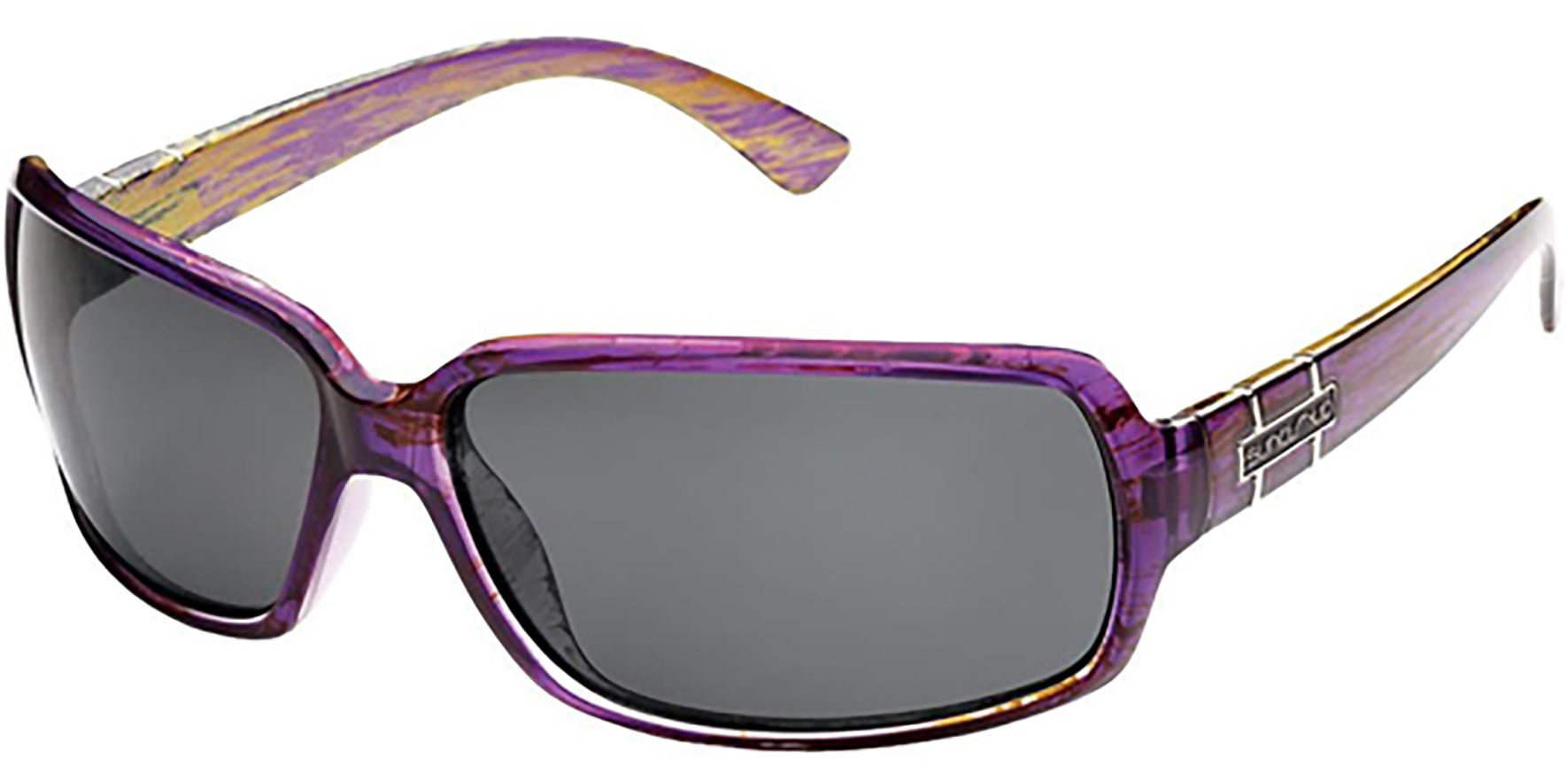 Suncloud Poptown Polarized Purple Backpaint Square Wrap - Eyedictive