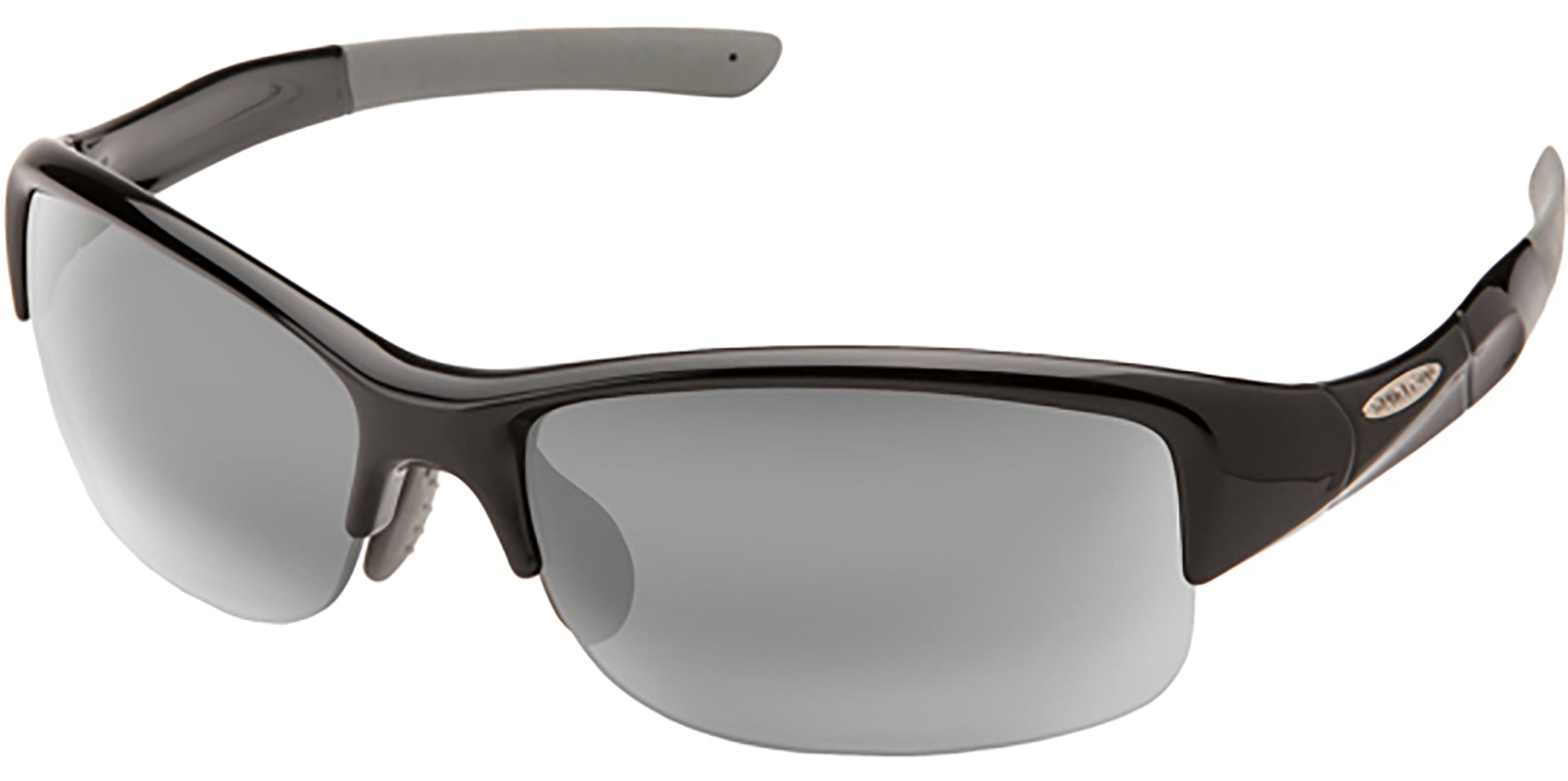 Suncloud Torque Polarized Black Semi-Rimless Sport w/ Bonus Lens - Eyedictive