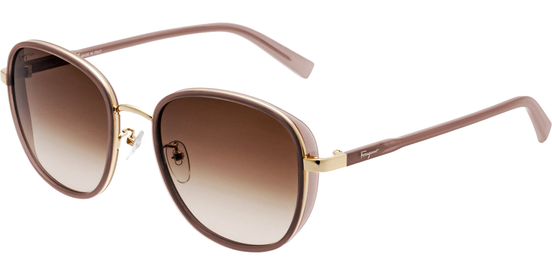 Salvatore Ferragamo Alt Fit Modern Round w/ Side Shields - Eyedictive