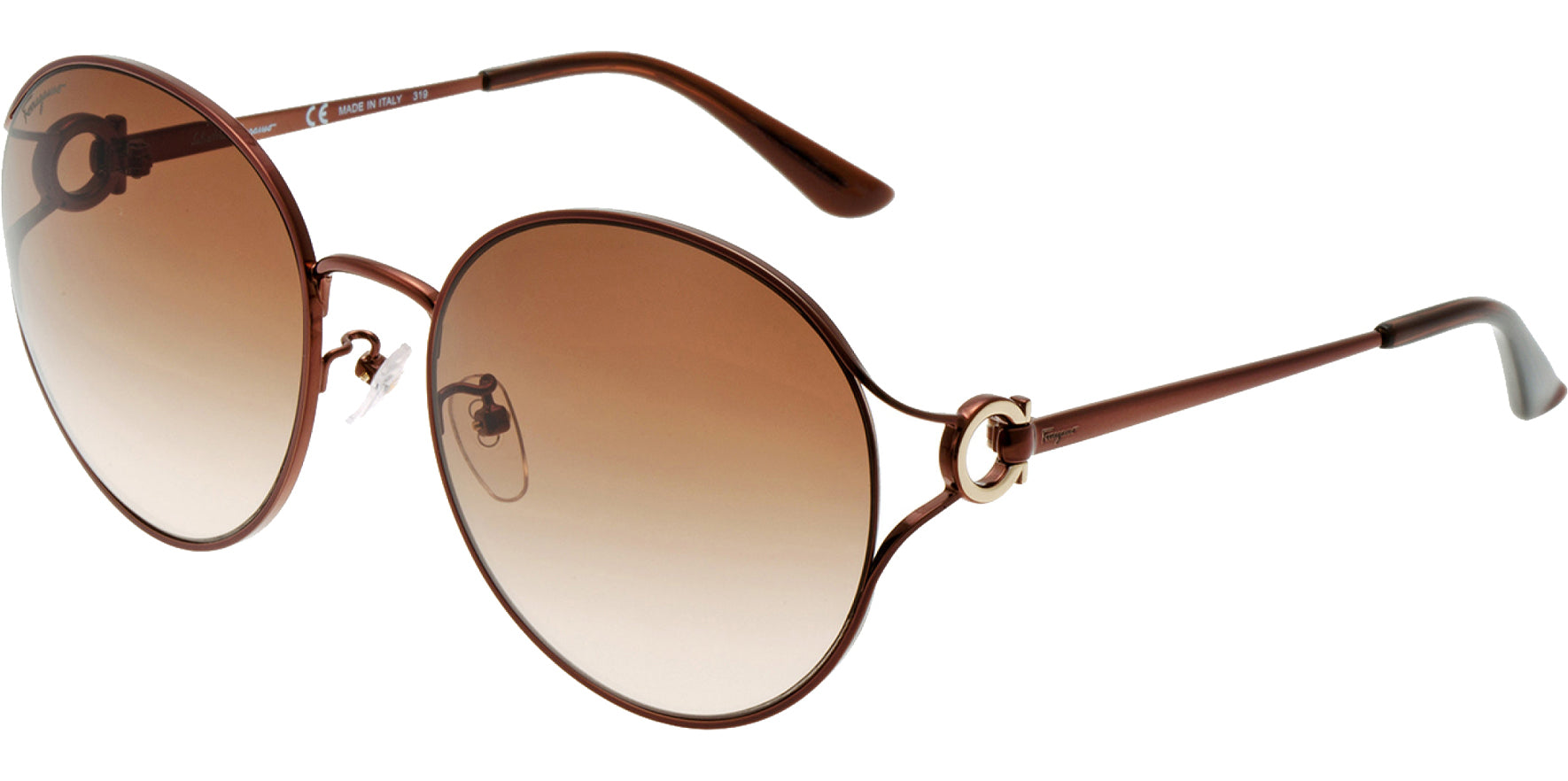 Salvatore Ferragamo Alt Fit Oversize Cutaway Round - Eyedictive