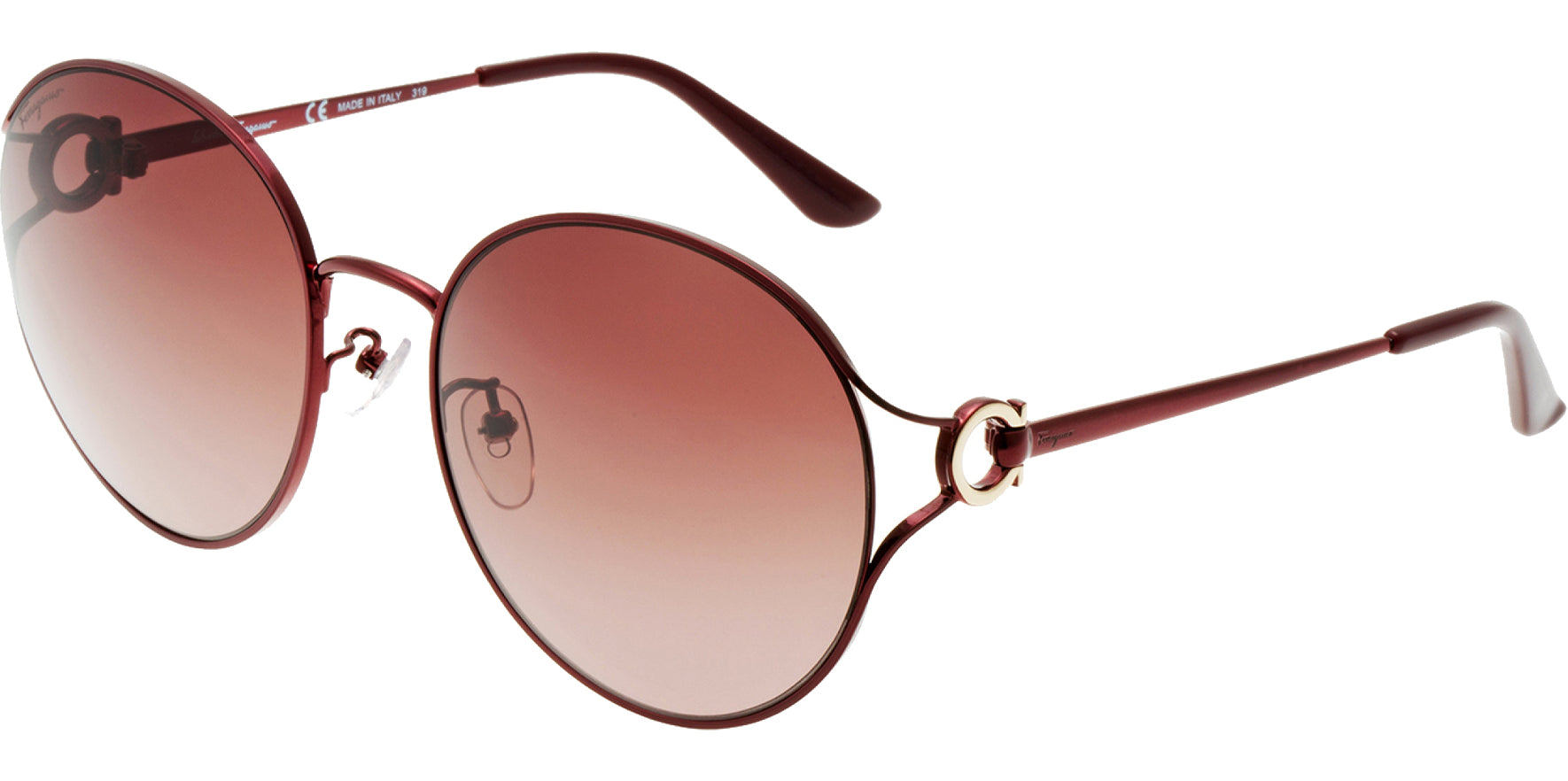 Salvatore Ferragamo Alt Fit Oversize Cutaway Round - Eyedictive