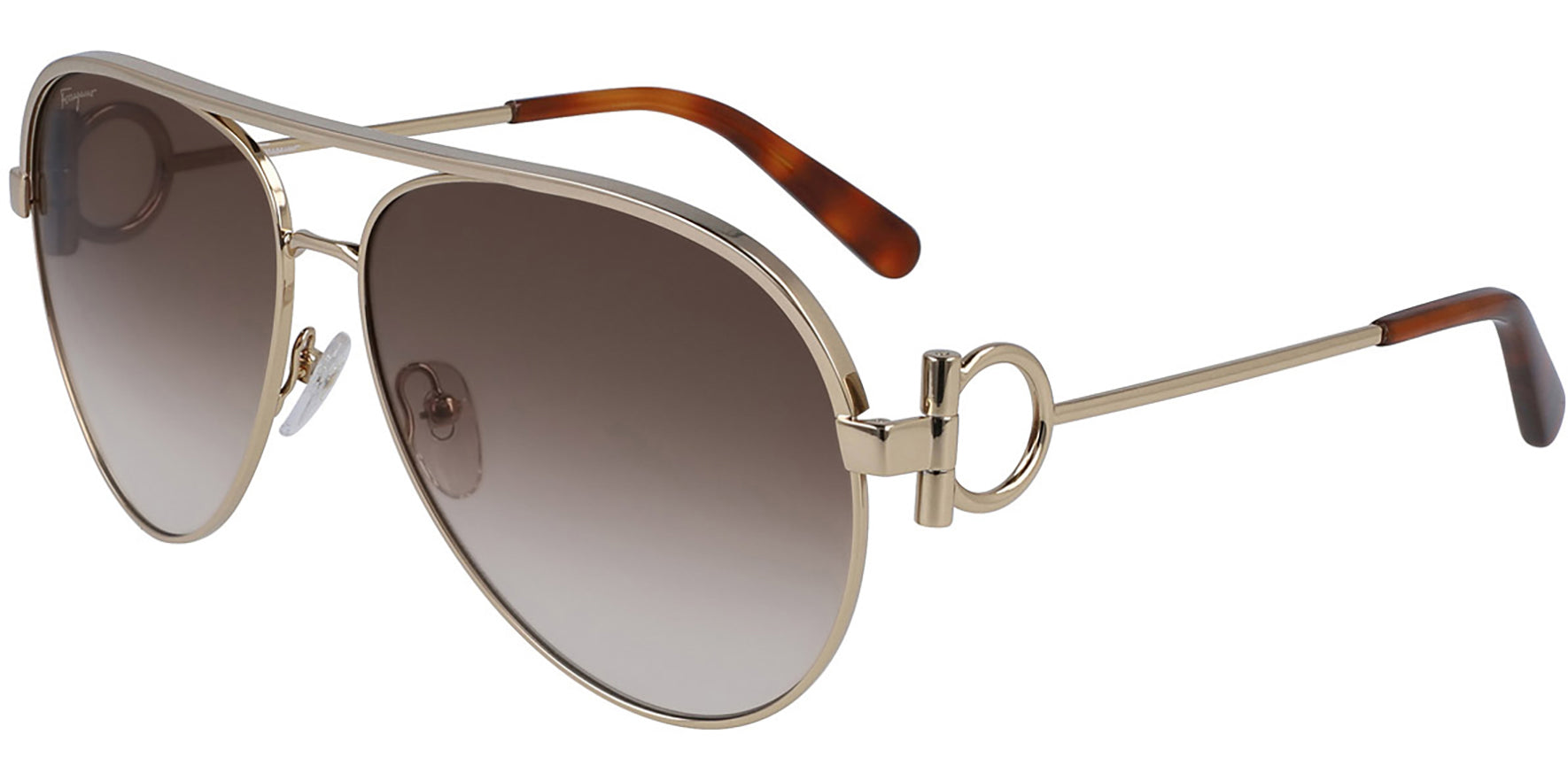 Salvatore Ferragamo Aviator w/ Gradient Lens - Eyedictive