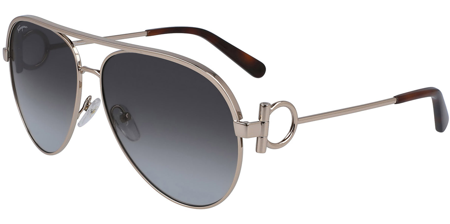 Salvatore Ferragamo Aviator w/ Gradient Lens - Eyedictive